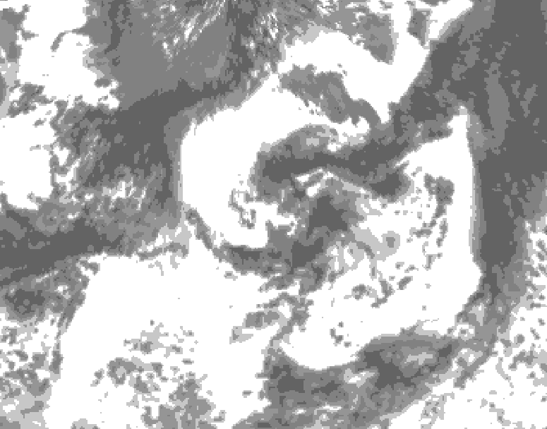 GDPS total cloud 012 hour forecast chart for Canada based on 2026/07/24 1200Z data