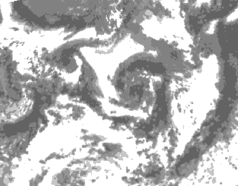 GDPS total cloud 042 hour forecast chart for Canada based on 2026/07/24 1200Z data