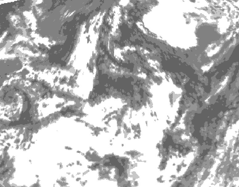 GDPS total cloud 144 hour forecast chart for Canada based on 2026/07/24 1200Z data