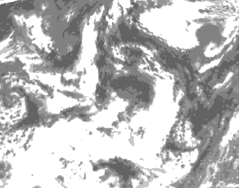 GDPS total cloud 150 hour forecast chart for Canada based on 2026/07/24 1200Z data