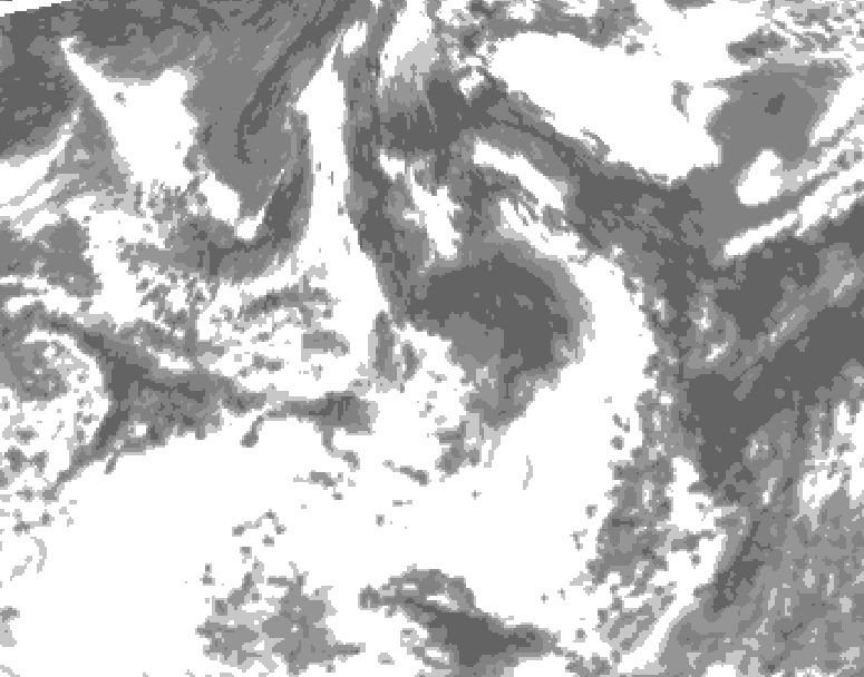 GDPS total cloud 156 hour forecast chart for Canada based on 2026/07/24 1200Z data