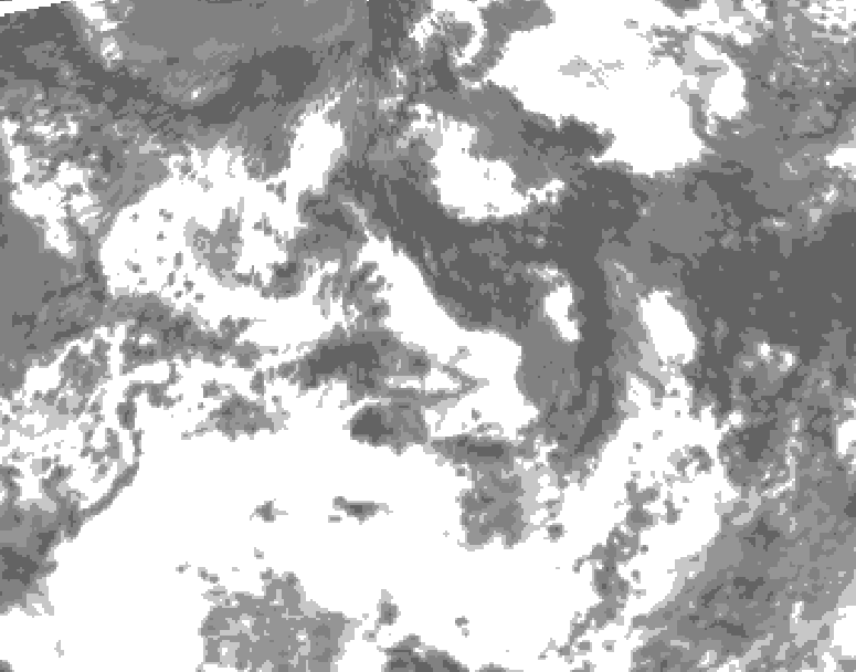 GDPS total cloud 186 hour forecast chart for Canada based on 2026/07/24 1200Z data