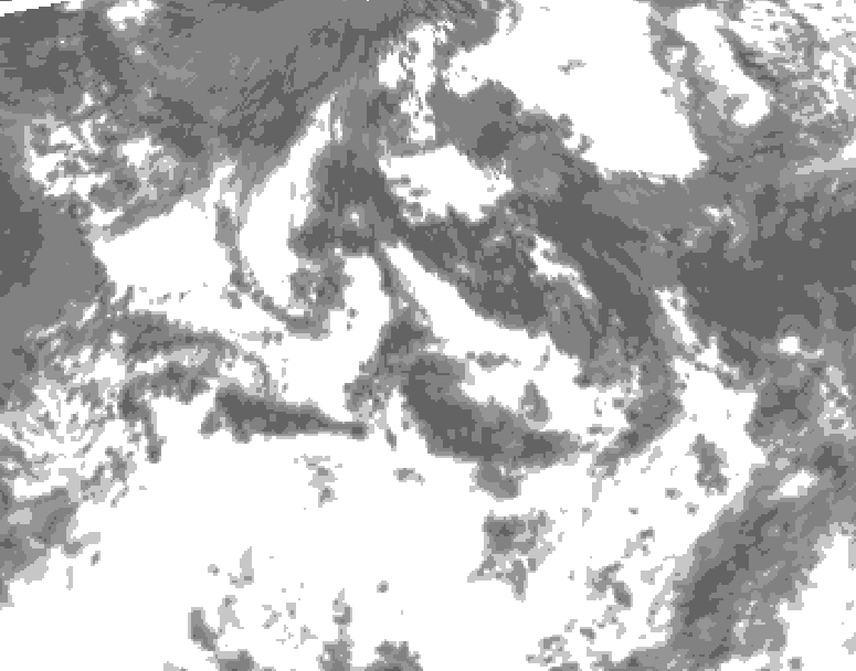 GDPS total cloud 198 hour forecast chart for Canada based on 2026/07/24 1200Z data