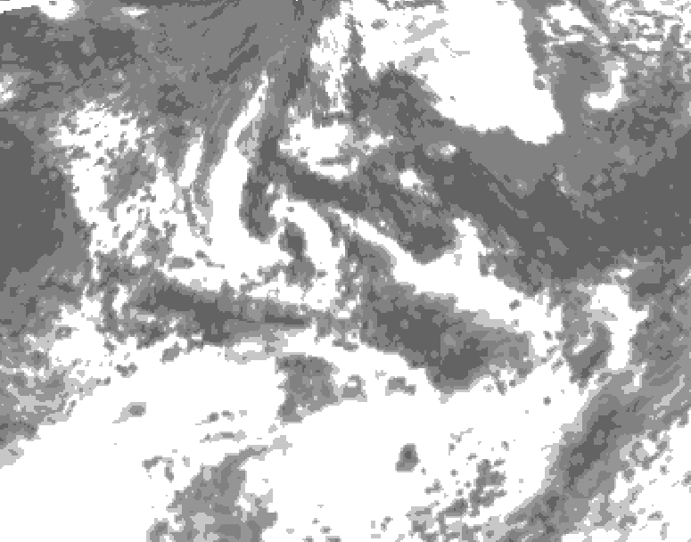 GDPS total cloud 210 hour forecast chart for Canada based on 2026/07/24 1200Z data