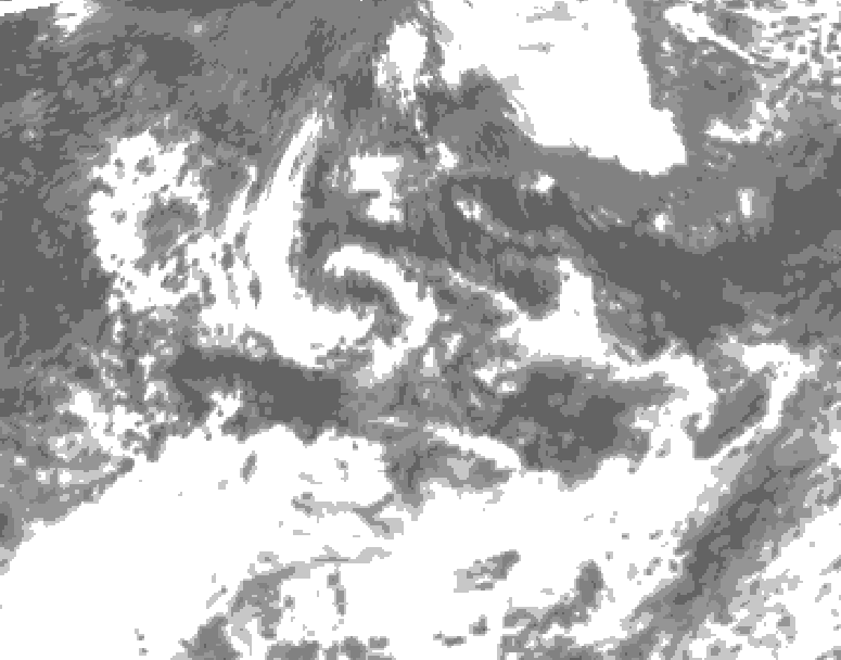 GDPS total cloud 216 hour forecast chart for Canada based on 2026/07/24 1200Z data