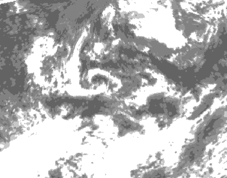 GDPS total cloud 222 hour forecast chart for Canada based on 2026/07/24 1200Z data