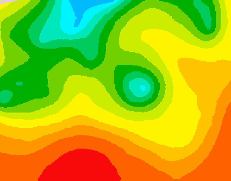 GDPS 500 millibar geopotential height 060 hour forecast chart for Canada based on 2026/07/25 0000Z data
