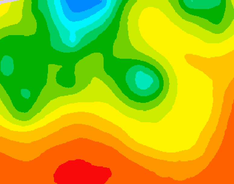 GDPS 500 millibar geopotential height 084 hour forecast chart for Canada based on 2026/07/25 0000Z data
