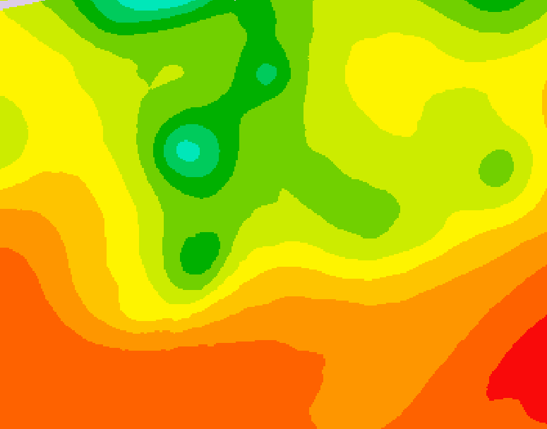GDPS 500 millibar geopotential height 216 hour forecast chart for Canada based on 2026/07/25 0000Z data