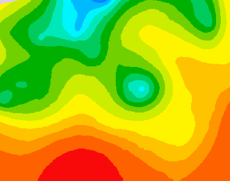 GDPS 500 millibar geopotential height 048 hour forecast chart for Canada based on 2026/07/25 1200Z data