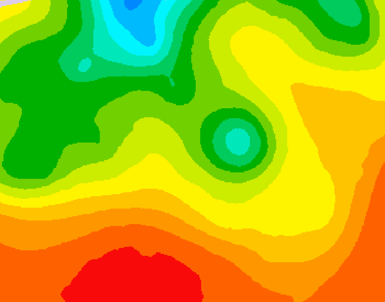 GDPS 500 millibar geopotential height 060 hour forecast chart for Canada based on 2026/07/25 1200Z data