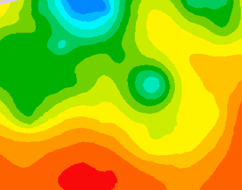 GDPS 500 millibar geopotential height 072 hour forecast chart for Canada based on 2026/07/25 1200Z data
