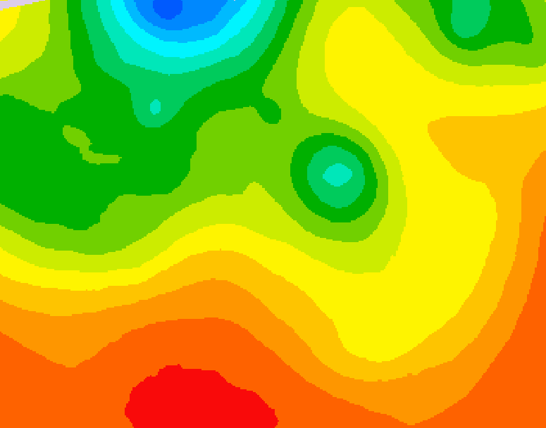 GDPS 500 millibar geopotential height 084 hour forecast chart for Canada based on 2026/07/25 1200Z data