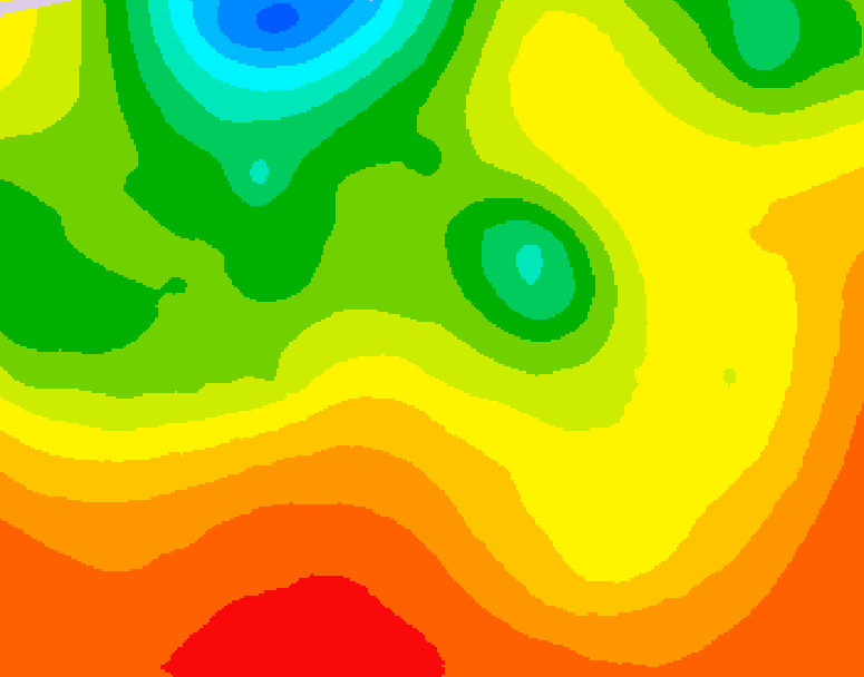 GDPS 500 millibar geopotential height 090 hour forecast chart for Canada based on 2026/07/25 1200Z data