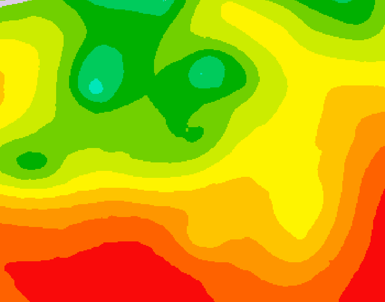 GDPS 500 millibar geopotential height 138 hour forecast chart for Canada based on 2026/07/25 1200Z data