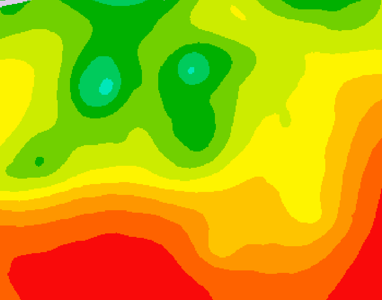 GDPS 500 millibar geopotential height 150 hour forecast chart for Canada based on 2026/07/25 1200Z data