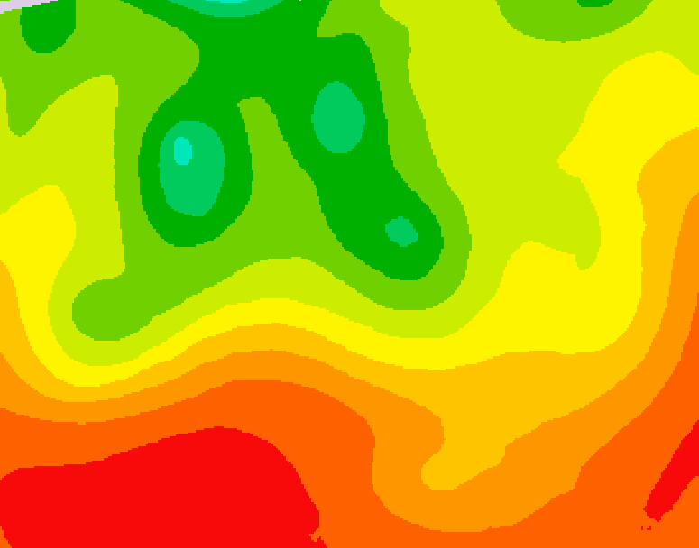 GDPS 500 millibar geopotential height 174 hour forecast chart for Canada based on 2026/07/25 1200Z data