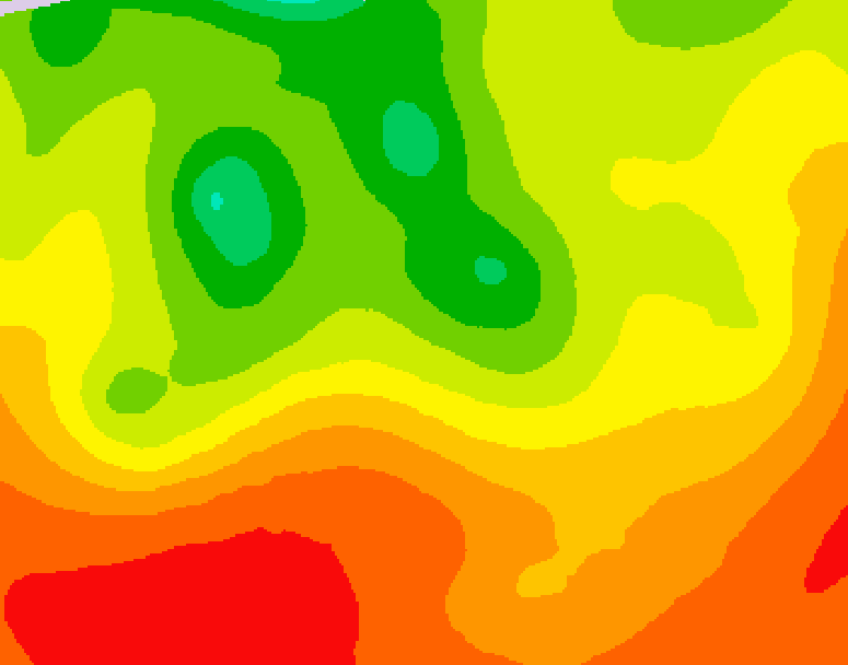 GDPS 500 millibar geopotential height 180 hour forecast chart for Canada based on 2026/07/25 1200Z data
