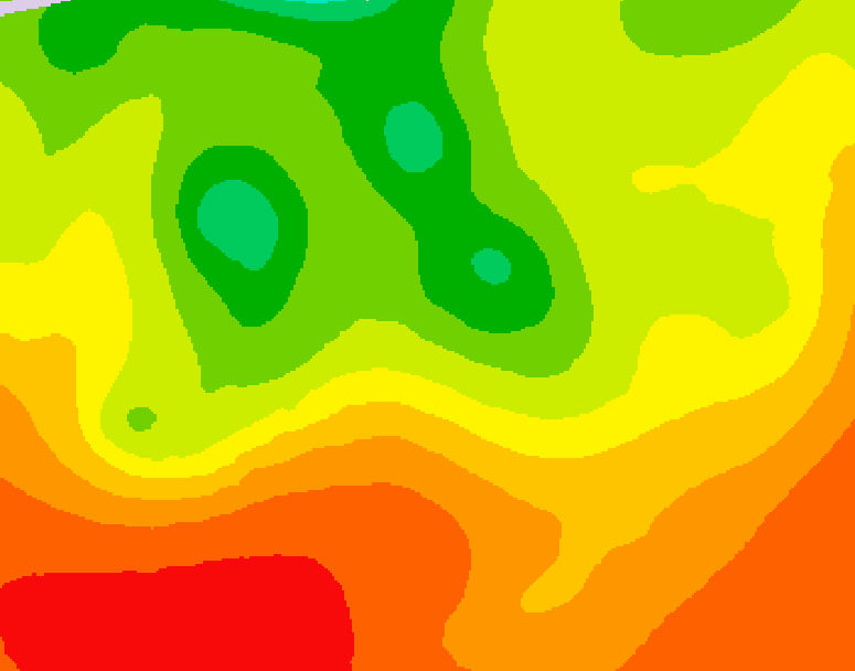 GDPS 500 millibar geopotential height 186 hour forecast chart for Canada based on 2026/07/25 1200Z data