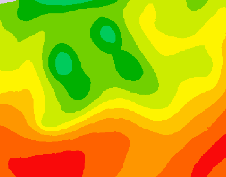GDPS 500 millibar geopotential height 198 hour forecast chart for Canada based on 2026/07/25 1200Z data