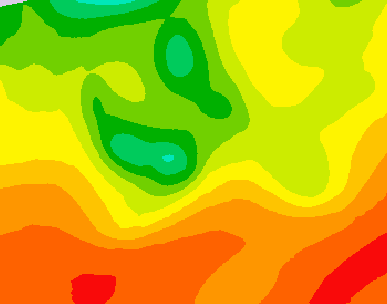 GDPS 500 millibar geopotential height 216 hour forecast chart for Canada based on 2026/07/25 1200Z data