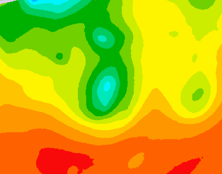 GDPS 500 millibar geopotential height 240 hour forecast chart for Canada based on 2026/07/25 1200Z data