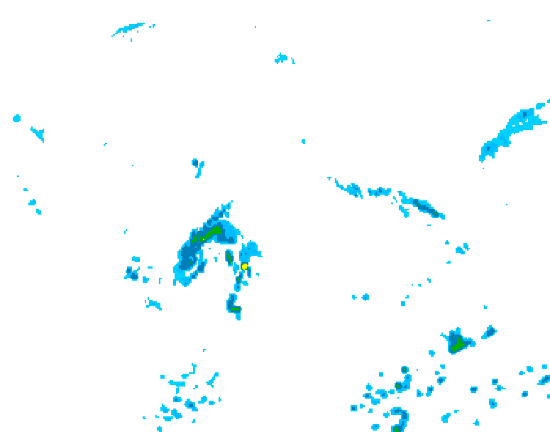 GDPS precipitation 216 hour forecast chart for Canada based on 2026/07/25 0000Z data