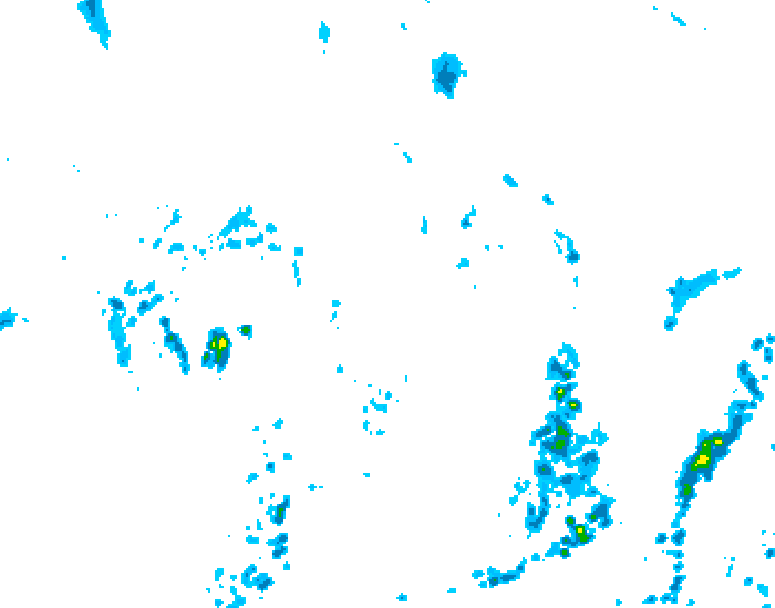 GDPS precipitation 084 hour forecast chart for Canada based on 2026/07/25 1200Z data