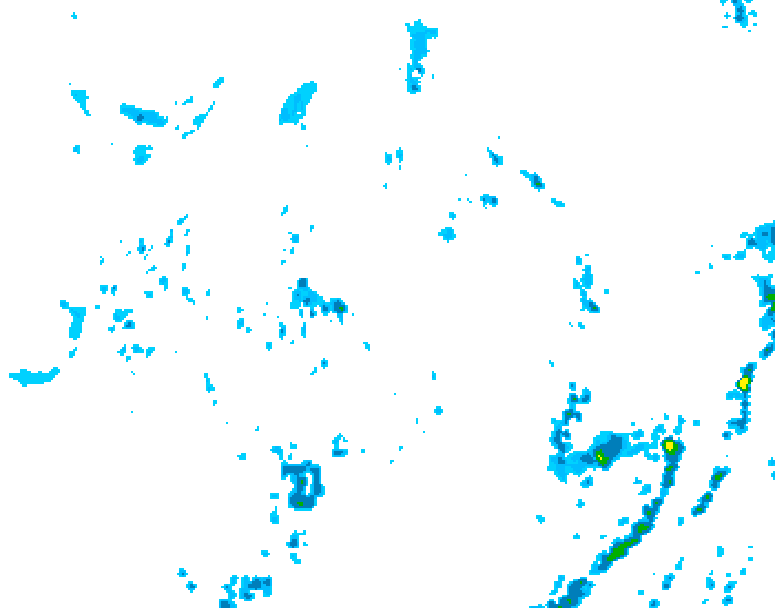 GDPS precipitation 108 hour forecast chart for Canada based on 2026/07/25 1200Z data