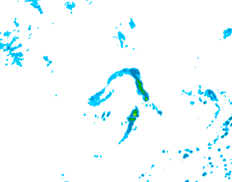 GDPS precipitation 234 hour forecast chart for Canada based on 2026/07/25 1200Z data
