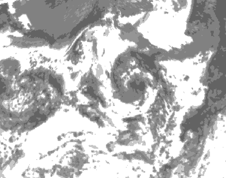 GDPS total cloud 036 hour forecast chart for Canada based on 2026/07/25 1200Z data