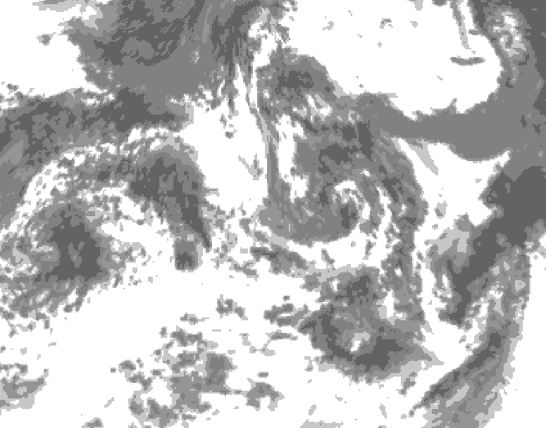 GDPS total cloud 060 hour forecast chart for Canada based on 2026/07/25 1200Z data