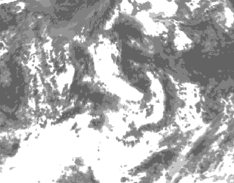 GDPS total cloud 186 hour forecast chart for Canada based on 2026/07/25 1200Z data