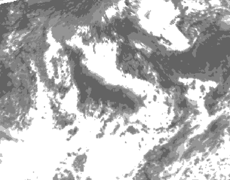 GDPS total cloud 204 hour forecast chart for Canada based on 2026/07/25 1200Z data