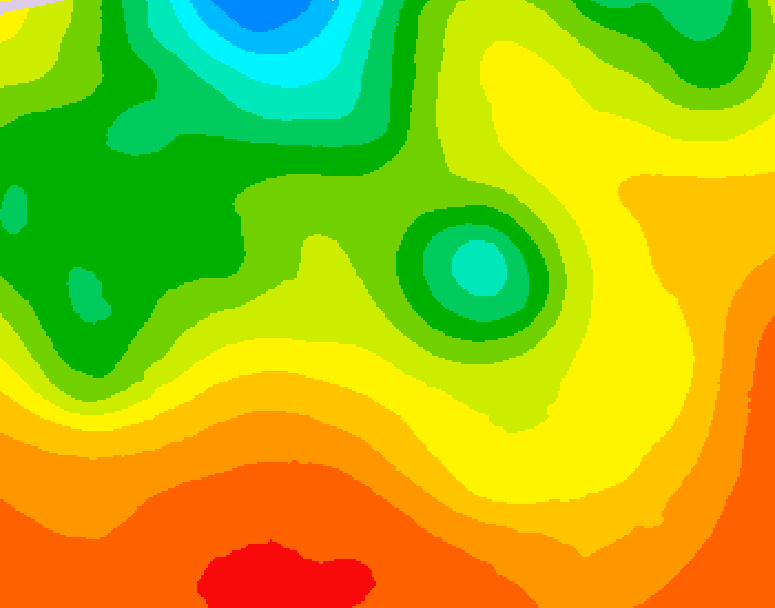 GDPS 500 millibar geopotential height 060 hour forecast chart for Canada based on 2026/07/26 0000Z data
