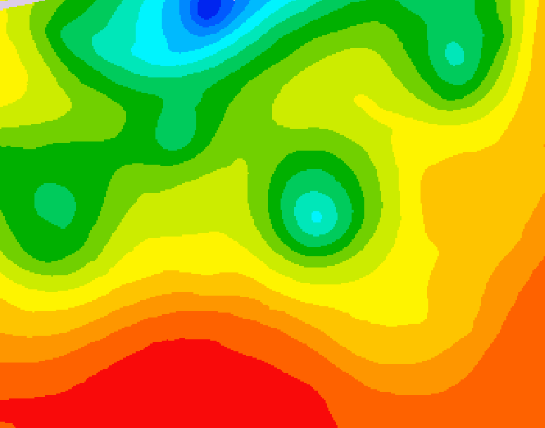 GDPS 500 millibar geopotential height 006 hour forecast chart for Canada based on 2026/07/26 1200Z data