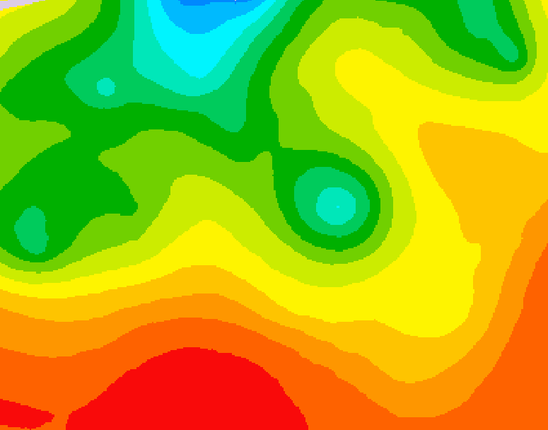 GDPS 500 millibar geopotential height 030 hour forecast chart for Canada based on 2026/07/26 1200Z data