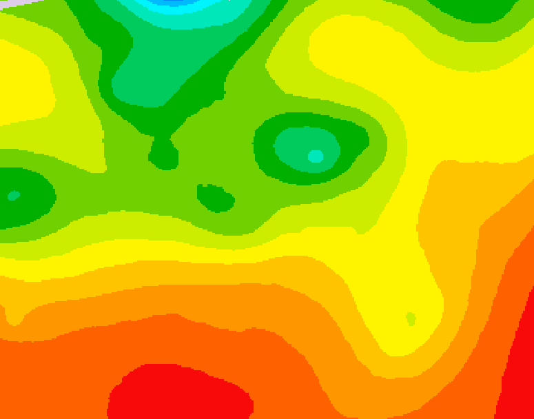 GDPS 500 millibar geopotential height 096 hour forecast chart for Canada based on 2026/07/26 1200Z data