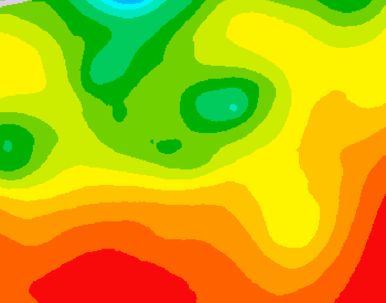 GDPS 500 millibar geopotential height 102 hour forecast chart for Canada based on 2026/07/26 1200Z data