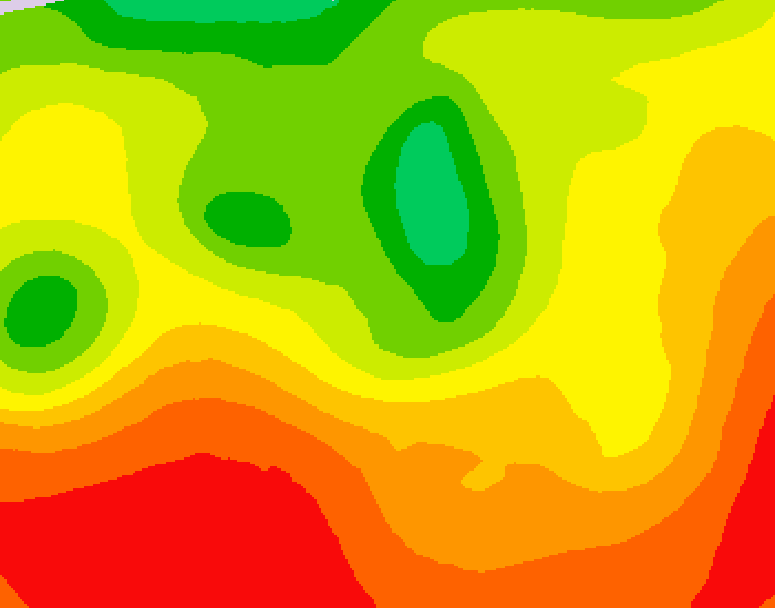 GDPS 500 millibar geopotential height 132 hour forecast chart for Canada based on 2026/07/26 1200Z data