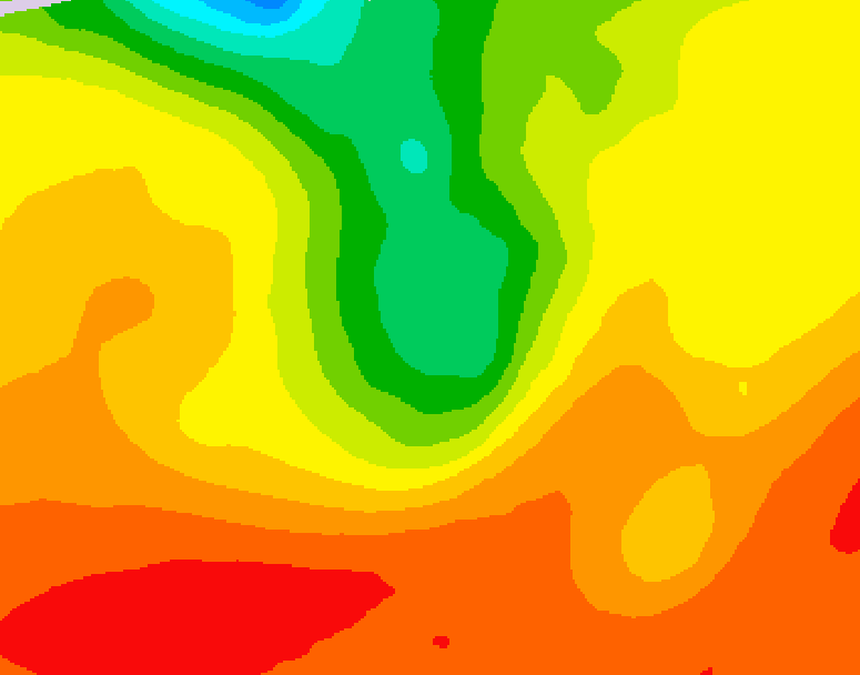 GDPS 500 millibar geopotential height 222 hour forecast chart for Canada based on 2026/07/26 1200Z data