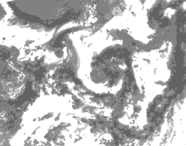 GDPS total cloud 012 hour forecast chart for Canada based on 2026/07/26 0000Z data