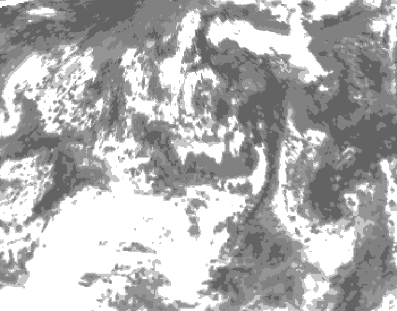 GDPS total cloud 144 hour forecast chart for Canada based on 2026/07/26 0000Z data