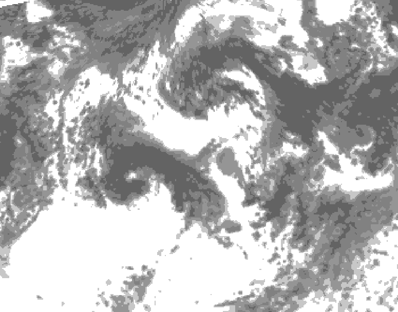GDPS total cloud 192 hour forecast chart for Canada based on 2026/07/26 0000Z data