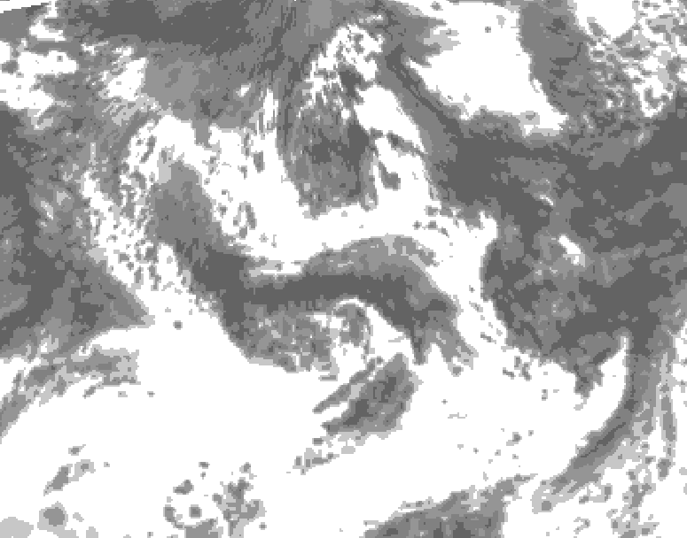 GDPS total cloud 216 hour forecast chart for Canada based on 2026/07/26 0000Z data