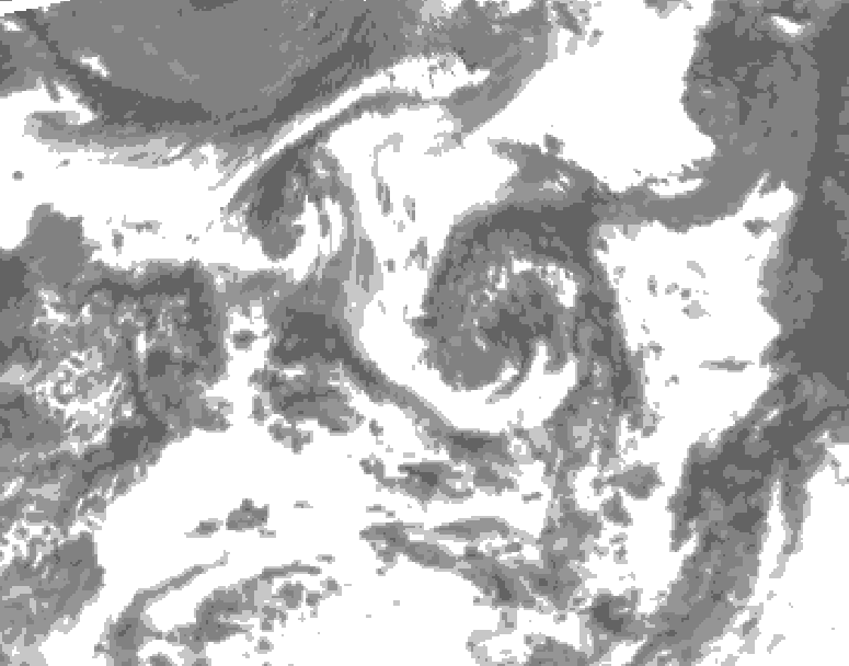 GDPS total cloud 006 hour forecast chart for Canada based on 2026/07/26 1200Z data