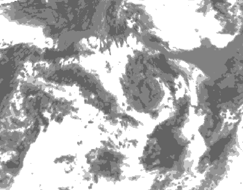 GDPS total cloud 048 hour forecast chart for Canada based on 2026/07/26 1200Z data