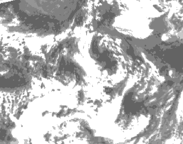 GDPS total cloud 078 hour forecast chart for Canada based on 2026/07/26 1200Z data