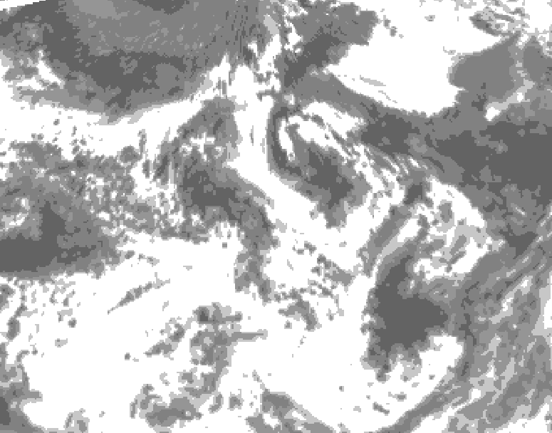 GDPS total cloud 084 hour forecast chart for Canada based on 2026/07/26 1200Z data