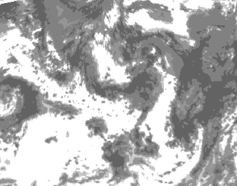 GDPS total cloud 114 hour forecast chart for Canada based on 2026/07/26 1200Z data